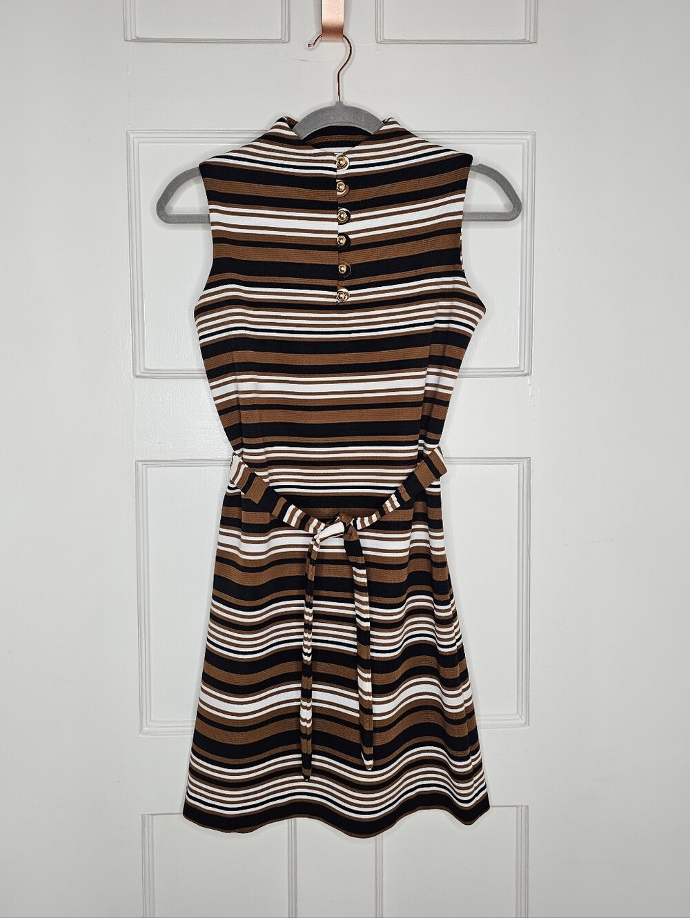 VTG 70s Act I Sleeveless Belted Dress